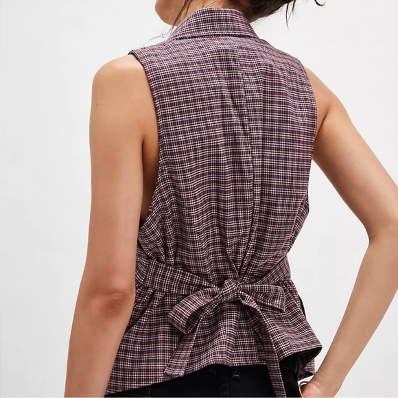 16. NWT Free People Amber Belted Vest - Picture 4 of 5